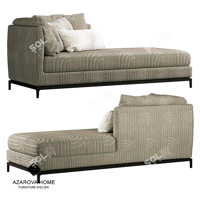 Azarova Home Carlton Sofa 3D model image 1