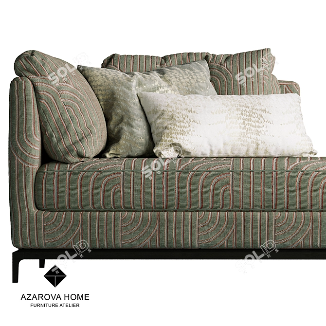 Azarova Home Carlton Sofa 3D model image 4