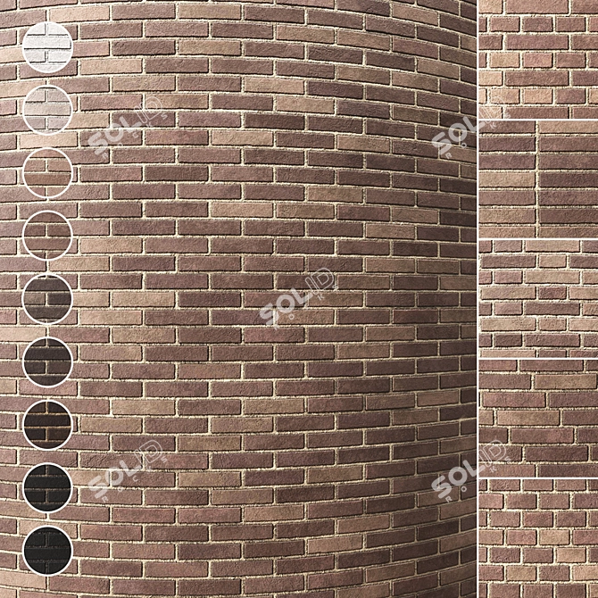 Seamless Brick Texture Pack 3D model image 1