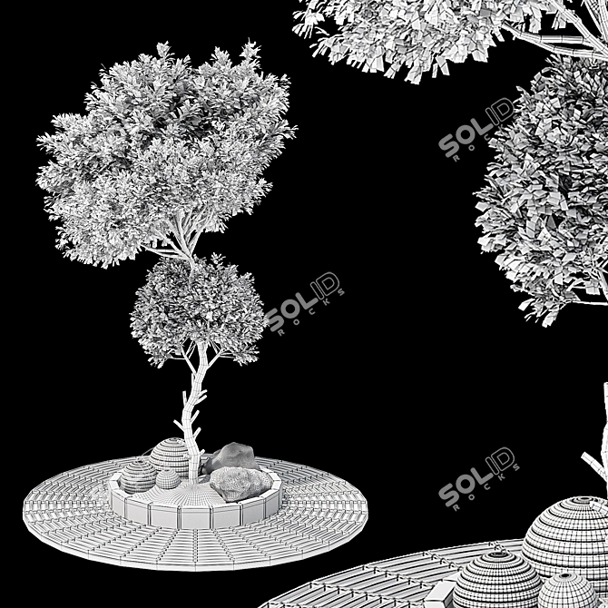 Modern Urban Garden Bench Collection 3D model image 7