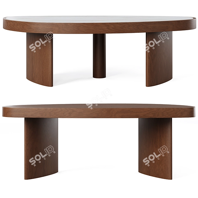  SILAS Cocktail Table by Hamilton Conte 3D model image 2