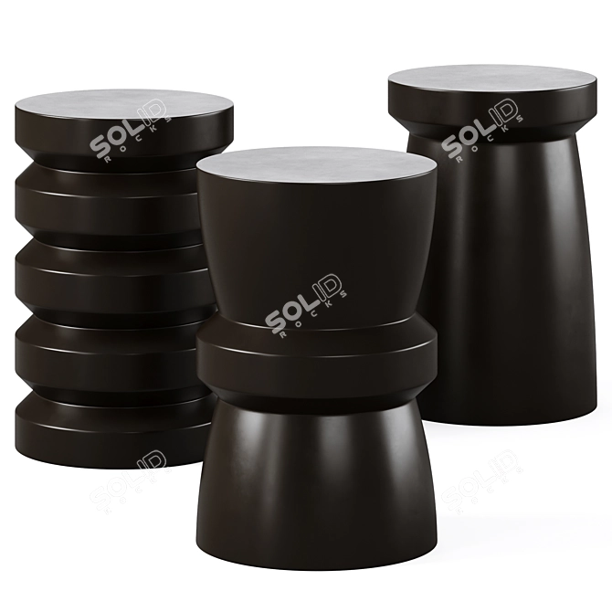 Sleek Coffee Tables 3 SISTERS 3D model image 1