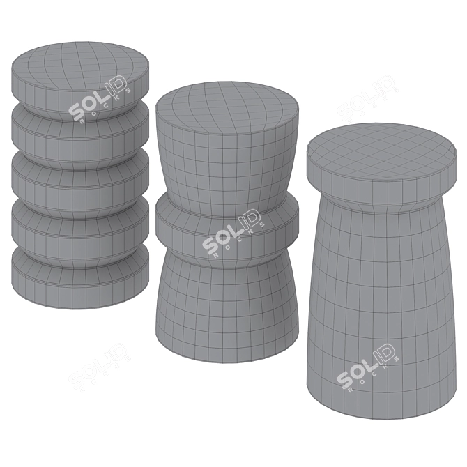 Sleek Coffee Tables 3 SISTERS 3D model image 4