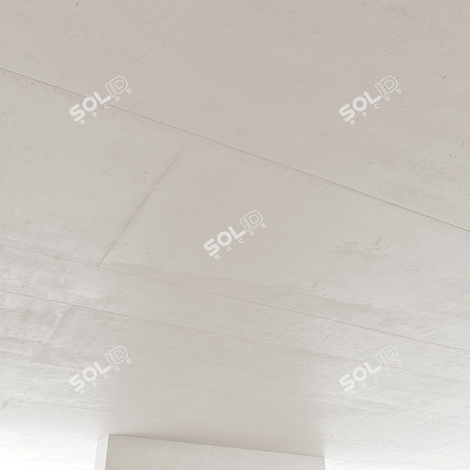 High-Quality Concrete Ceiling Material 3D model image 3