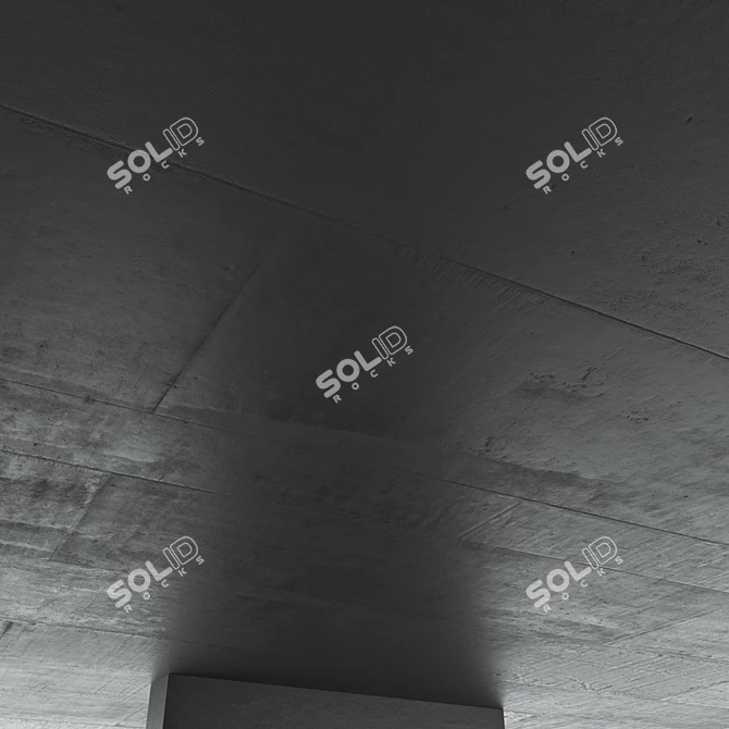 High-Quality Concrete Ceiling Material 3D model image 6