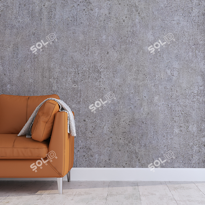 Seamless Concrete Texture Pack 3D model image 2