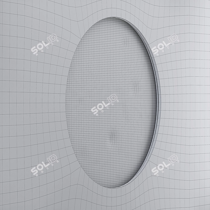  Lunar Glow Gypsum Wall Panel 3D model image 3