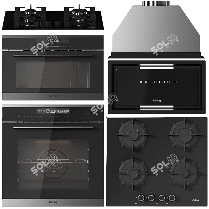 Korting Appliance Collection: Modern Kitchen Solutions 3D model image 1