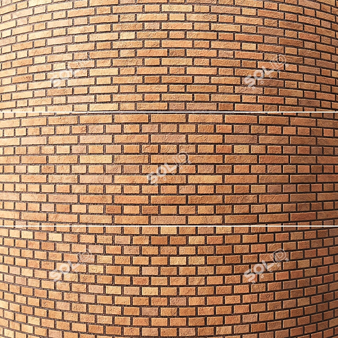 Seamless Brick Texture Set 3D model image 4