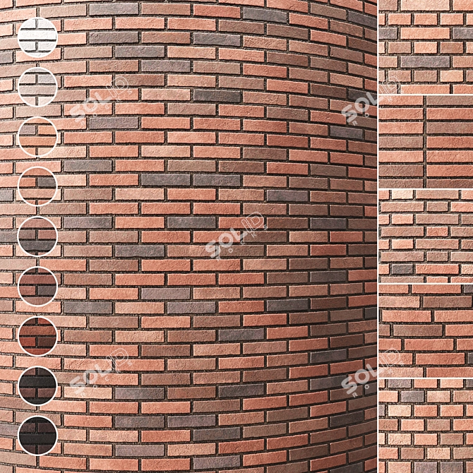 Seamless Brick Texture Pack 3D model image 1