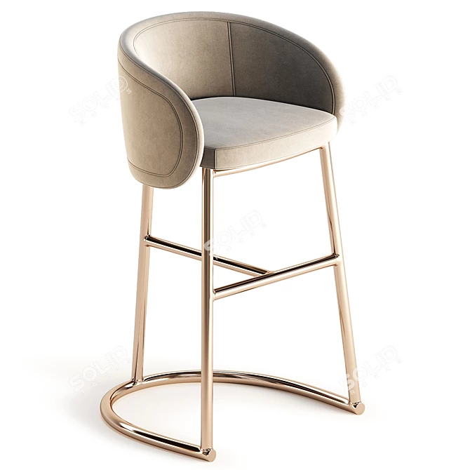 Elegant Visionnaire Sunny Stool 3D model image 2