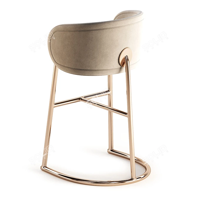 Elegant Visionnaire Sunny Stool 3D model image 3