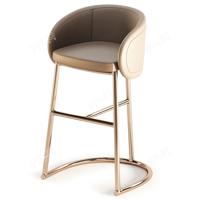 Elegant Visionnaire Sunny Stool 3D model image 5