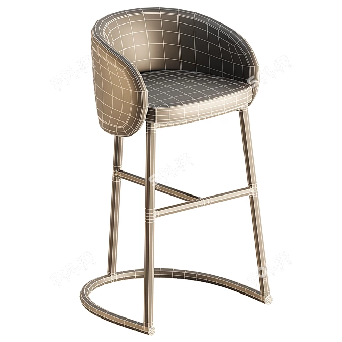 Elegant Visionnaire Sunny Stool 3D model image 6