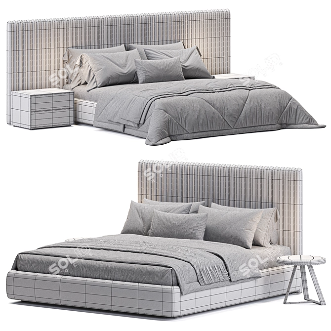 Space-Saving Belini Wall Bed 3D model image 4