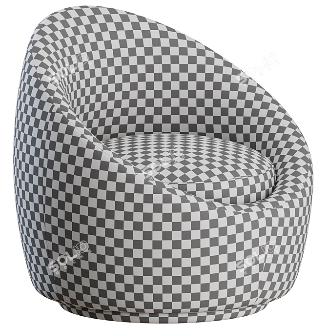 Kennedy Globe Occasional Chair: Modern Elegance 3D model image 2