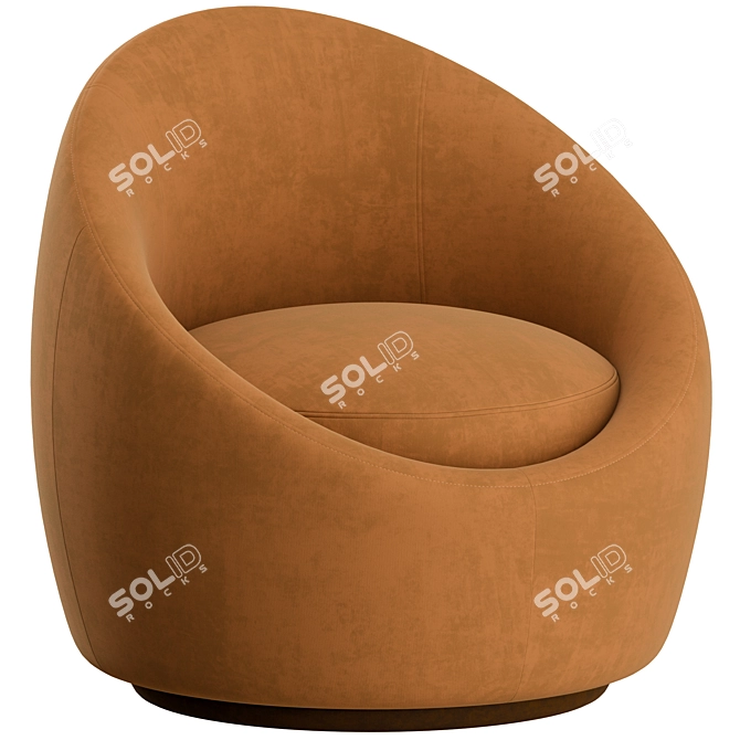 Kennedy Globe Occasional Chair: Modern Elegance 3D model image 4