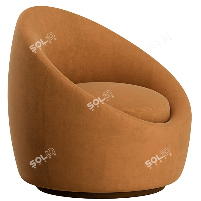 Kennedy Globe Occasional Chair: Modern Elegance 3D model image 5
