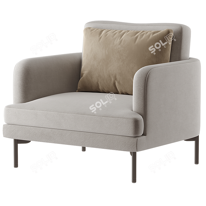 Modern Stylish Lounge Chair 2014 3D model image 1
