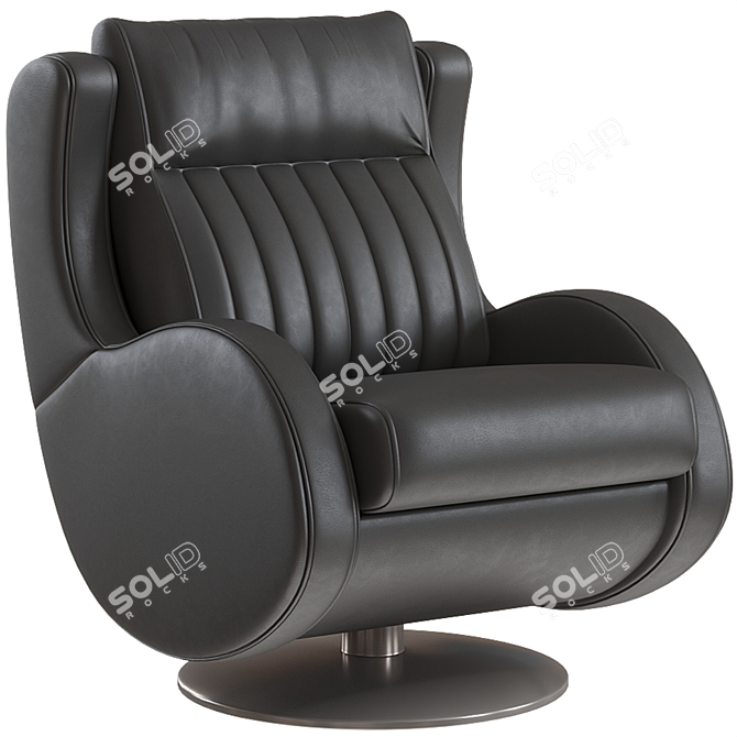 Bespoke Vintage Armchair Delon 3D model image 1