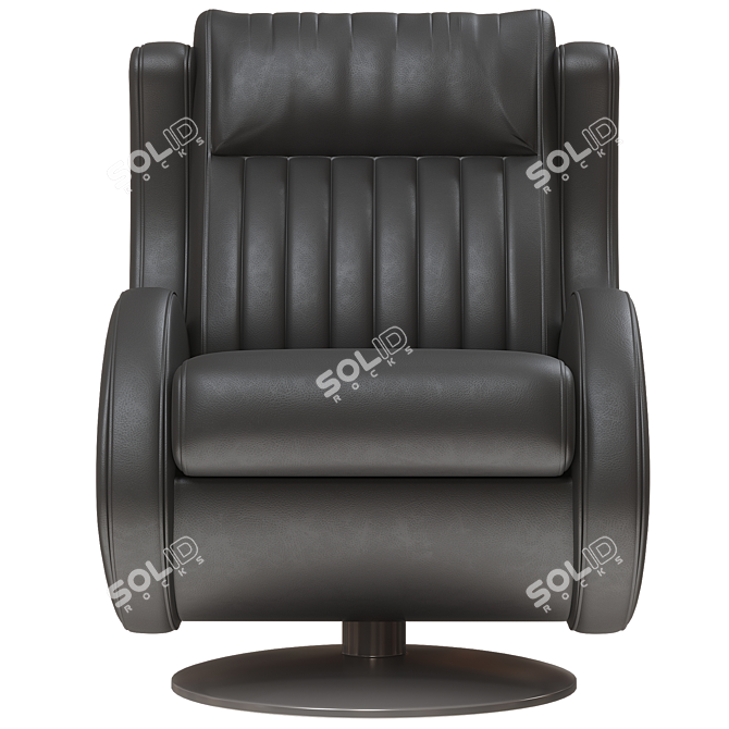 Bespoke Vintage Armchair Delon 3D model image 2