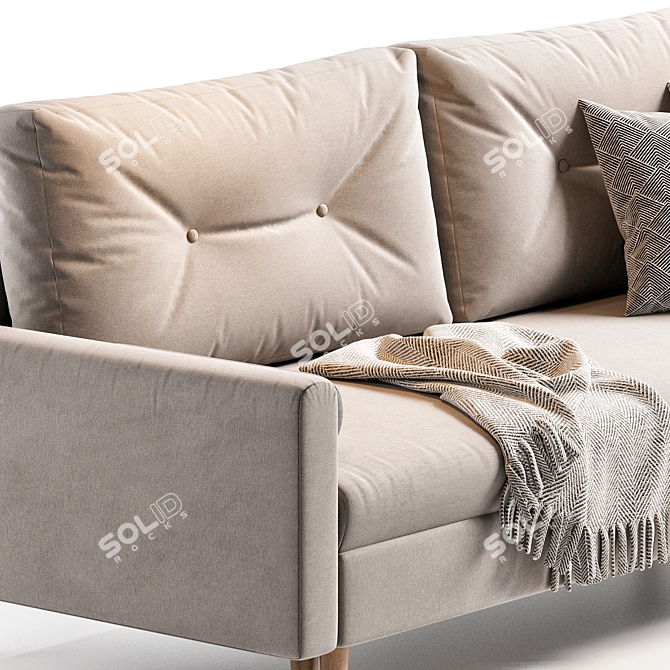 Numo Velvet Grafit Sofa 3Ds 3D model image 3