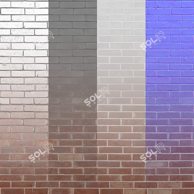 Seamless Brick Texture Pack 3D model image 2