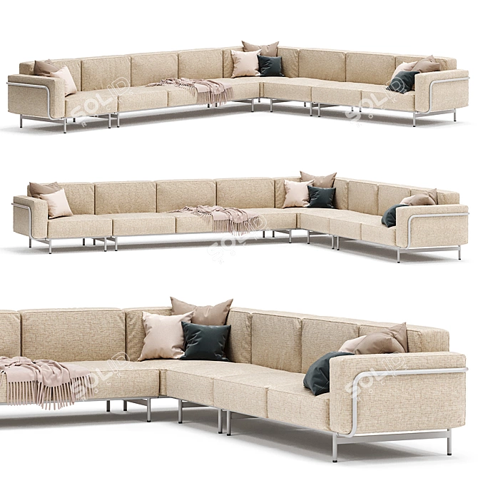 Modular Garden Sofa Estendo 3D model image 1