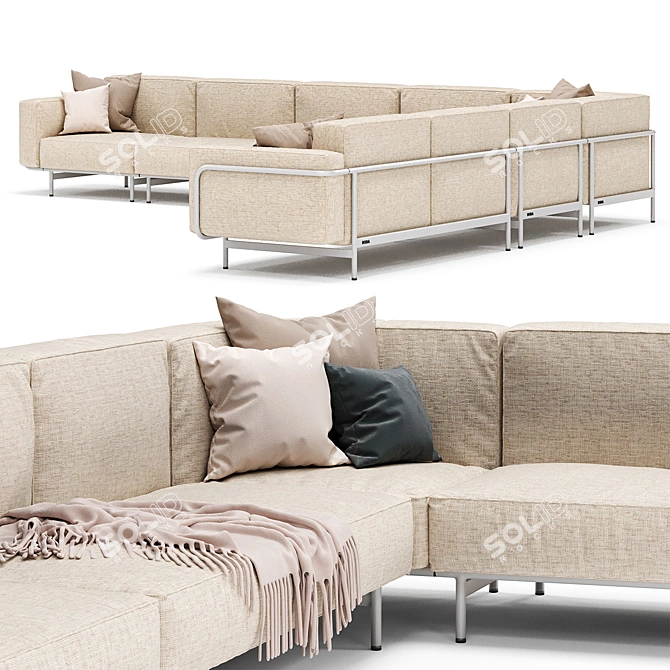 Modular Garden Sofa Estendo 3D model image 3