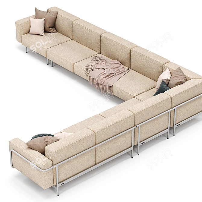 Modular Garden Sofa Estendo 3D model image 4