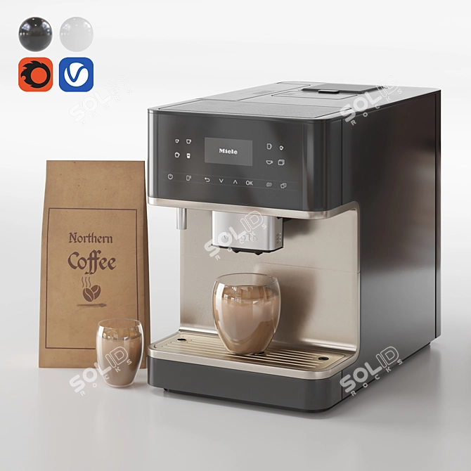 Miele Coffee Machine 3D Model 3D model image 1