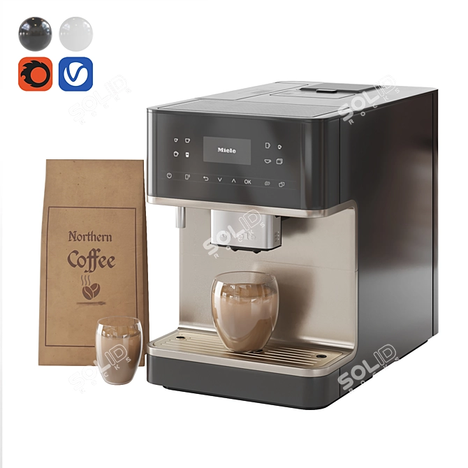 Miele Coffee Machine 3D Model 3D model image 6