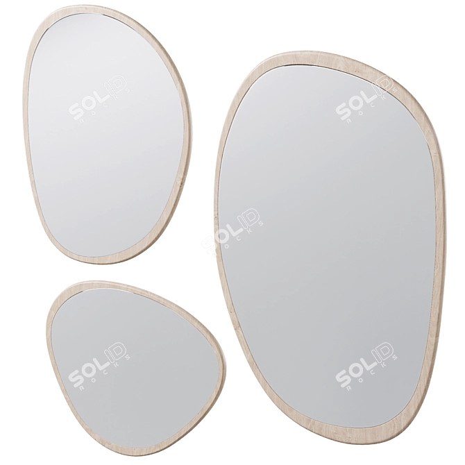 Ethereal Elope Wall Mirror 3D model image 1