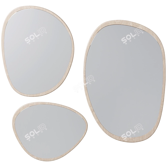 Ethereal Elope Wall Mirror 3D model image 2