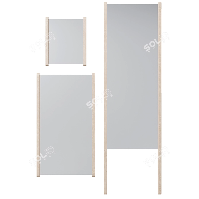 Sleek design mirrors by Bolia 3D model image 2