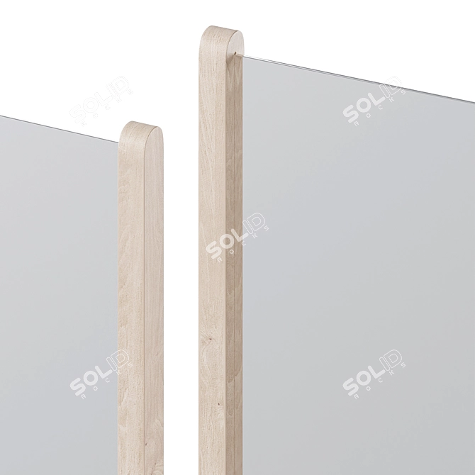 Sleek design mirrors by Bolia 3D model image 3