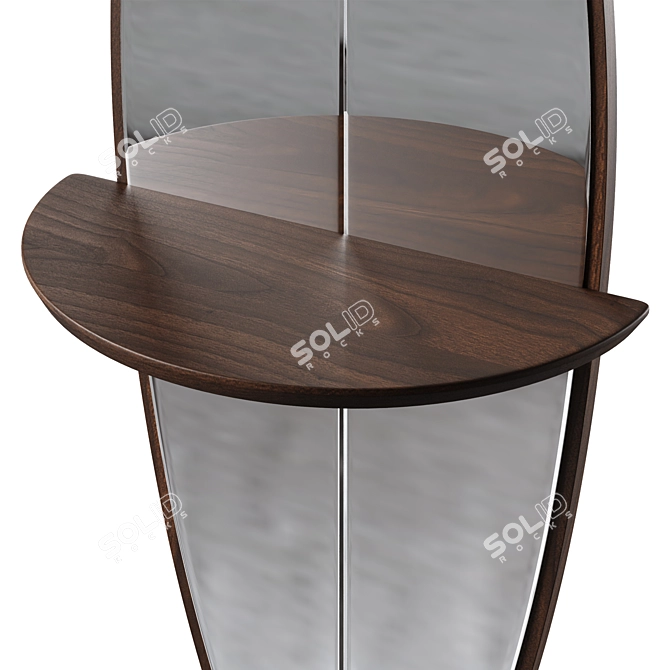  Sleek Surf Wall Mirror 3D model image 3