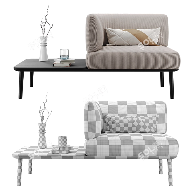 Offecct Sou 03 Mod Sofa 3D model image 3