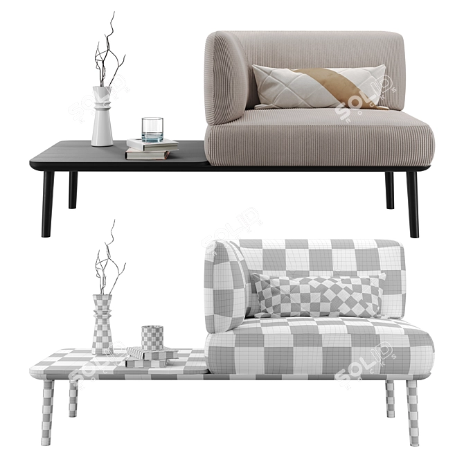 Offecct Sou 03 Mod Sofa 3D model image 4