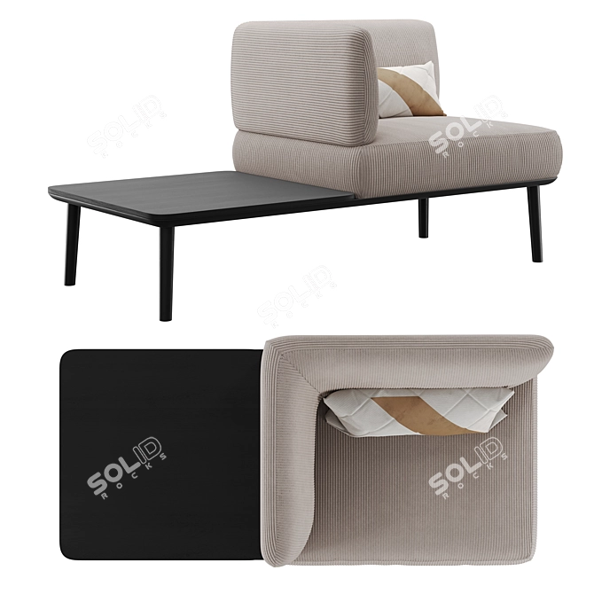 Offecct Sou 03 Mod Sofa 3D model image 6