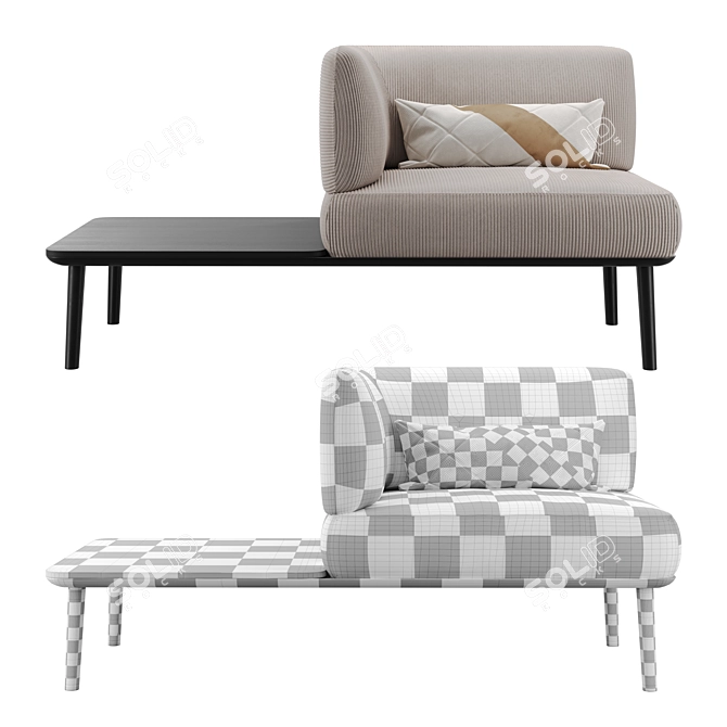 Offecct Sou 03 Mod Sofa 3D model image 7