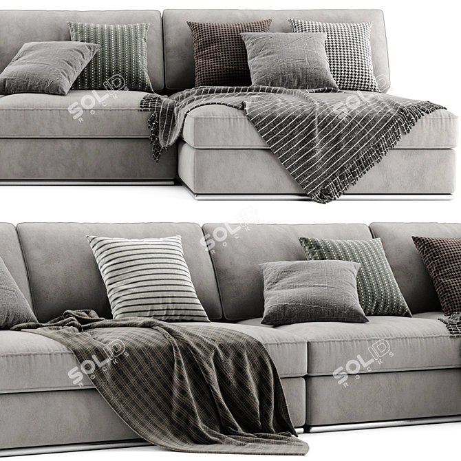 Formerin Italia Hermes Chaise Longue sofa 3D model image 4