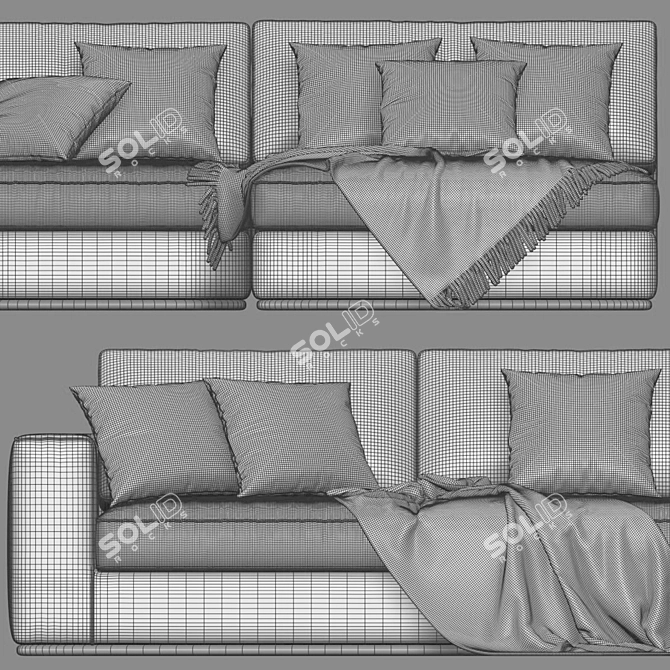 Formerin Italia Hermes Chaise Longue sofa 3D model image 5