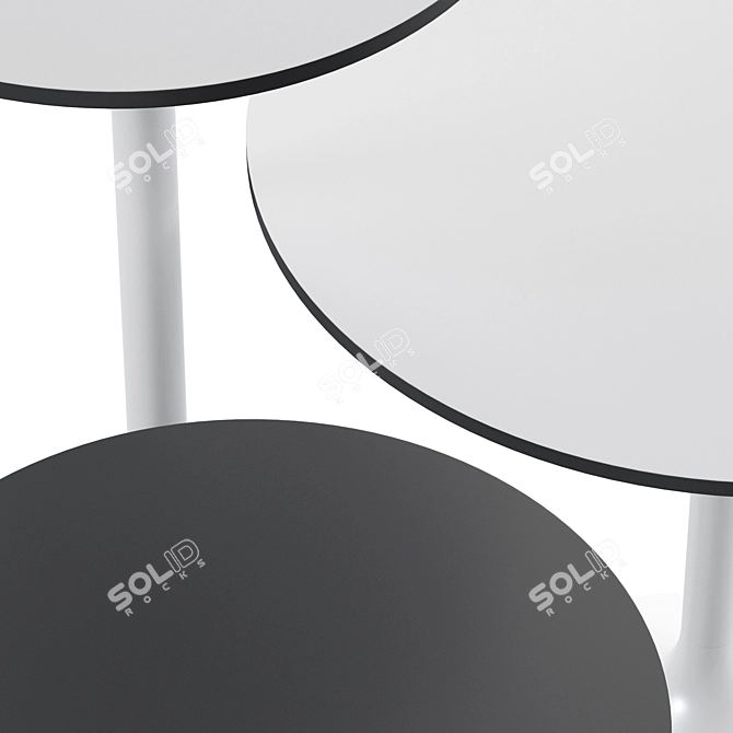 Stylish Colos Stato Circle Table 3D model image 2