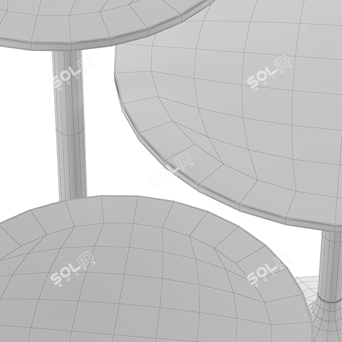 Stylish Colos Stato Circle Table 3D model image 4