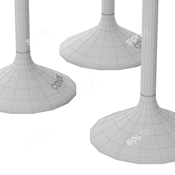 Stylish Colos Stato Circle Table 3D model image 5