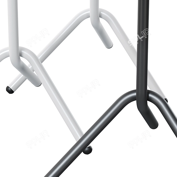 Modern Geometric Polygon Circle Tables 3D model image 3