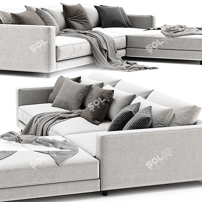 Modular Malibu Sofa 2017 Renewed 3D model image 4