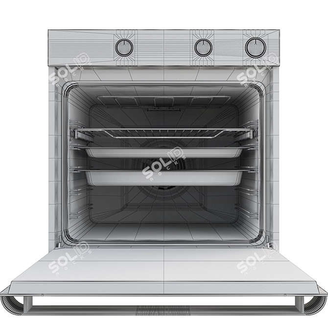 Gorenje BSA6737ORAB Built-In Oven 3D model image 7