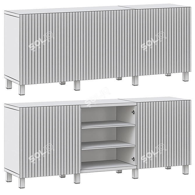 Sleek Storage Solution: BESTÅ by IKEA 3D model image 3